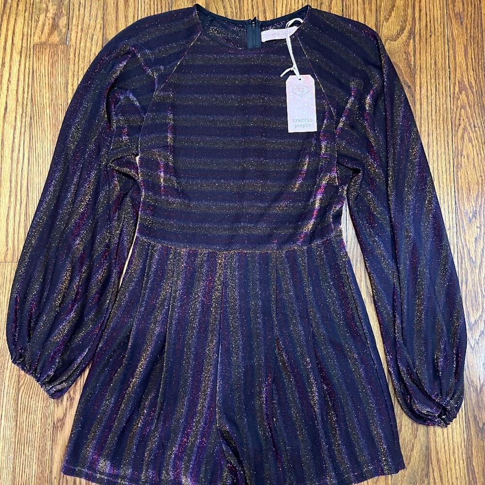 Traffic People Vintage Inspired Sparkly Romper Size XS